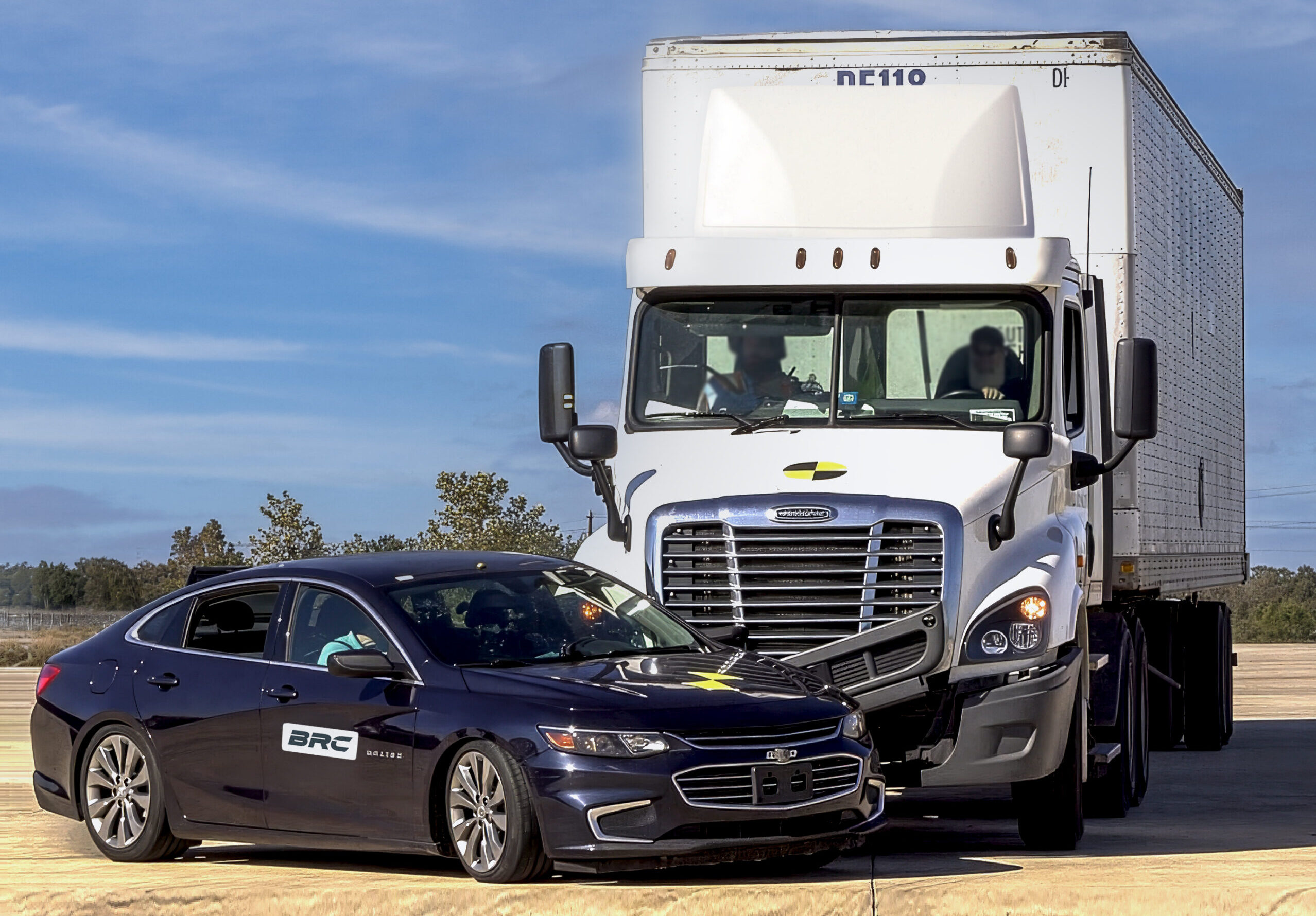BRC data driven explanations of a crash test